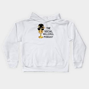 Social Millenial Pod Logo 1 Kids Hoodie